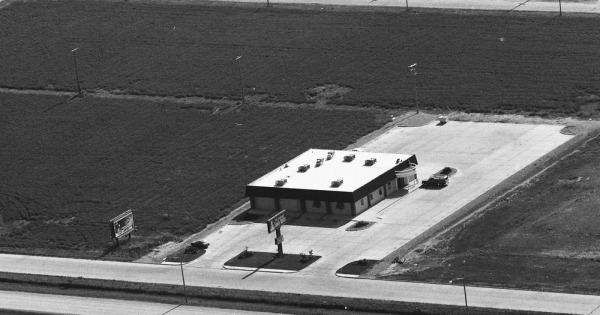 Vintage Aerial photo from 1984 in Buffalo County, NE