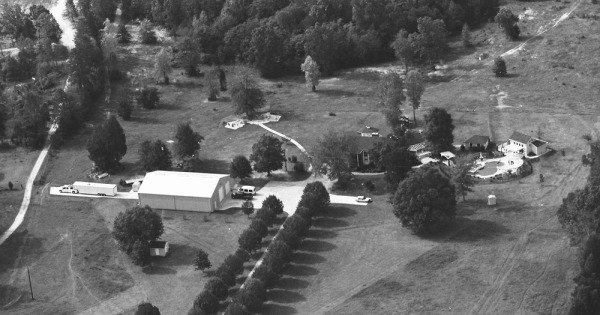 Vintage Aerial photo from 2002 in Chester County, SC