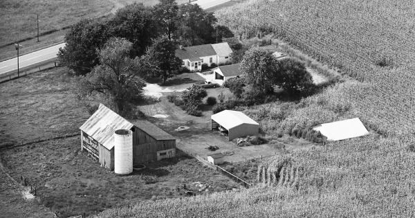 Vintage Aerial photo from 1976 in Washington County, IN