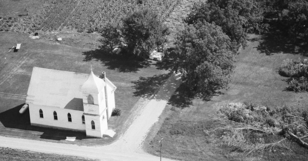 Vintage Aerial photo from 1985 in Marion County, IA