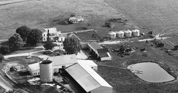 Vintage Aerial photo from 1963 in Marion County, OH