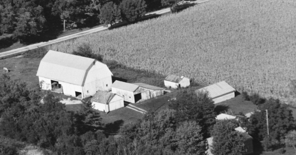 Vintage Aerial photo from 1991 in Wyandot County, OH