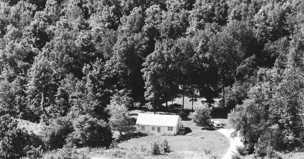 Vintage Aerial photo from 1968 in Morrow County, OH