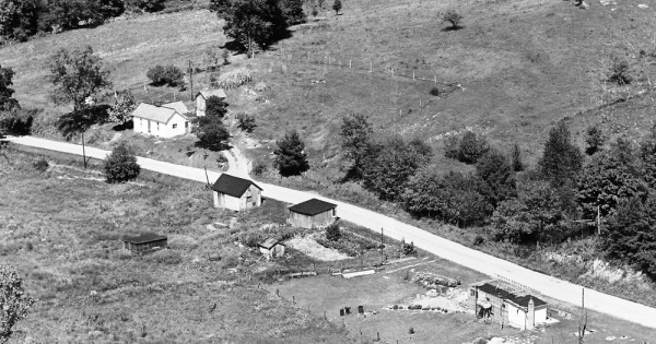Vintage Aerial photo from 1967 in Guernsey County, OH