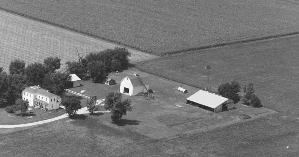 Vintage Aerial photo from 1983 in Grundy County, IL