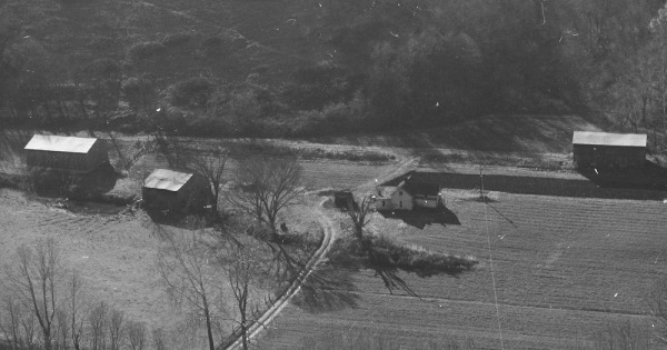 Vintage Aerial photo from 1980 in Madison County, KY