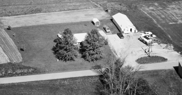 Vintage Aerial photo from 1985 in Shelby County, KY