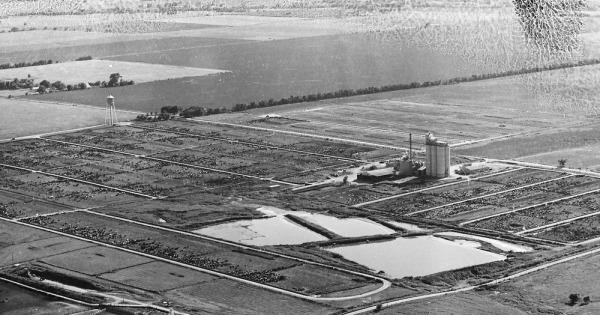 Vintage Aerial photo from 1968 in Butler County, KS