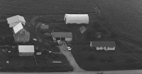 Vintage Aerial photo from 1981 in Jefferson County, IA