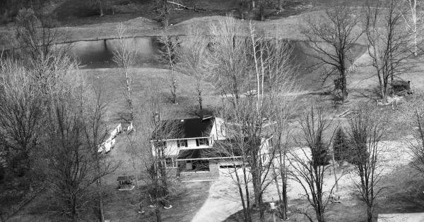 Vintage Aerial photo from 1988 in Midland County, MI