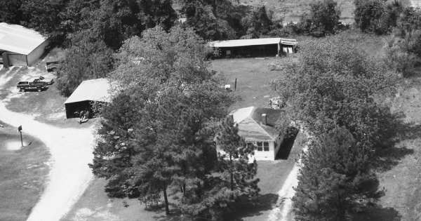 Vintage Aerial photo from 1990 in Crawford County, GA