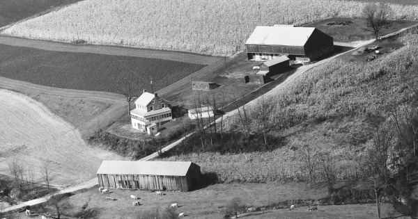 Vintage Aerial photo from 1985 in York County, PA
