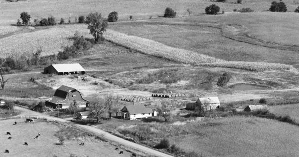 Vintage Aerial photo from 1981 in Gentry County, MO
