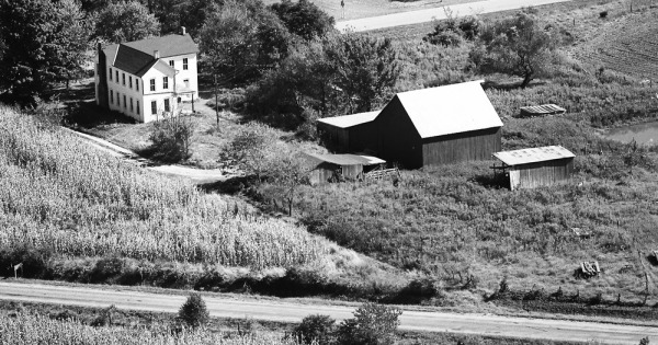 Vintage Aerial photo from 1976 in Randolph County, IL