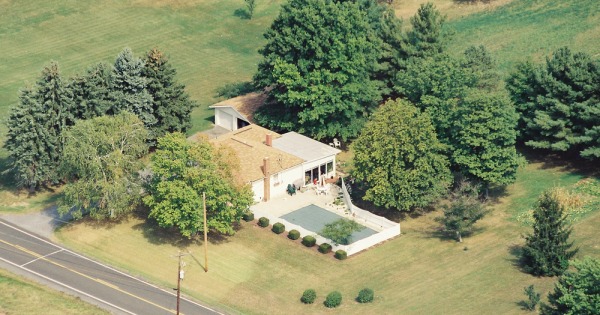 Vintage Aerial photo from 2002 in Mifflin County, PA