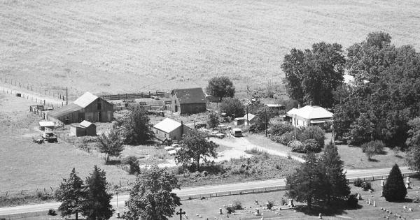 Vintage Aerial photo from 1976 in Mercer County, IL