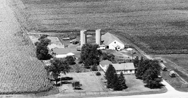 Vintage Aerial photo from 1971 in Lee County, IL