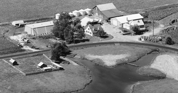Vintage Aerial photo from 1978 in Morgan County, IL