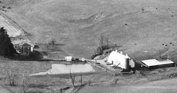 Vintage Aerial photo from 1984 in Augusta County, VA