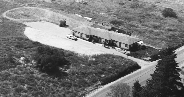 Vintage Aerial photo from 1967 in San Diego County, CA