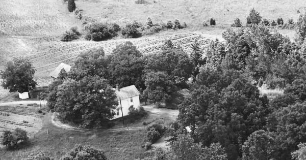 Vintage Aerial photo from 1965 in Wake County, NC