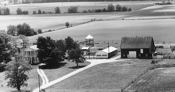 Vintage Aerial photo from 1972 in Boone County, IN