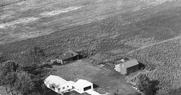 Vintage Aerial photo from 1963 in Marion County, OH