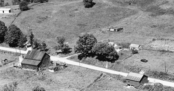 Vintage Aerial photo from 1967 in Guernsey County, OH