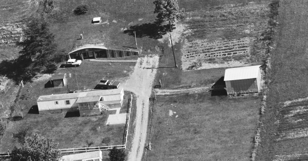 Vintage Aerial photo from 1987 in Lee County, VA