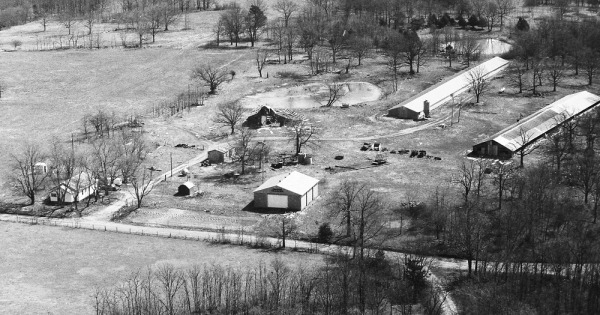 Vintage Aerial photo from 1992 in Washington County, AR