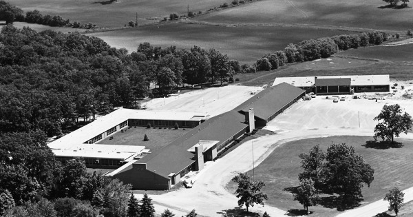 Vintage Aerial photo from 1965 in Lake County, IL