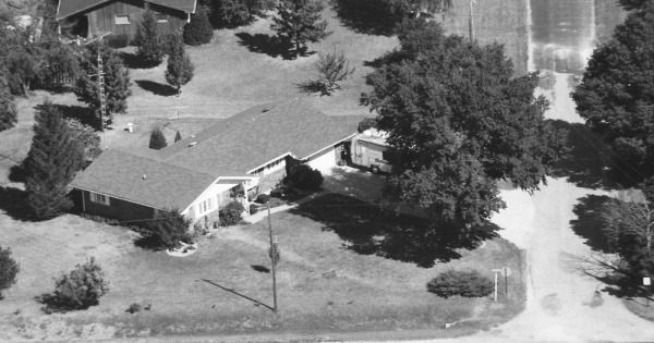 Vintage Aerial photo from 1990 in Christian County, IL