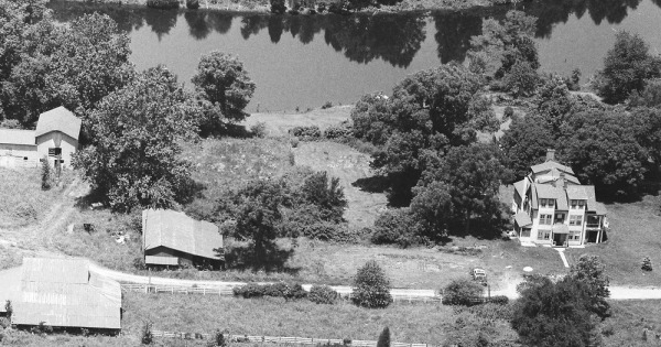 Vintage Aerial photo from 1990 in King William County, VA