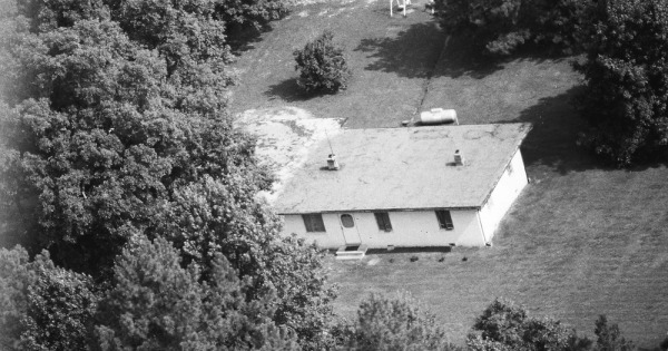 Vintage Aerial photo from 1990 in Brunswick County, VA