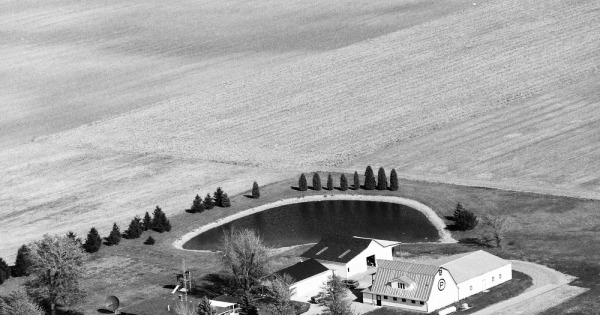Vintage Aerial photo from 1991 in Hancock County, OH