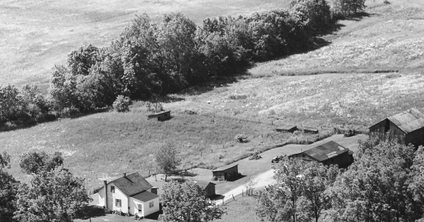 Vintage Aerial photo from 1968 in Morrow County, OH