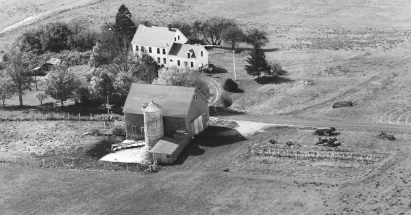 Vintage Aerial photo from 1963 in Lincoln County, ME