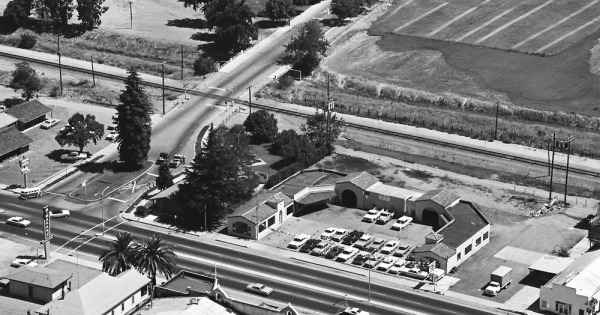 Vintage Aerial photo from 1968 in Santa Clara County, CA