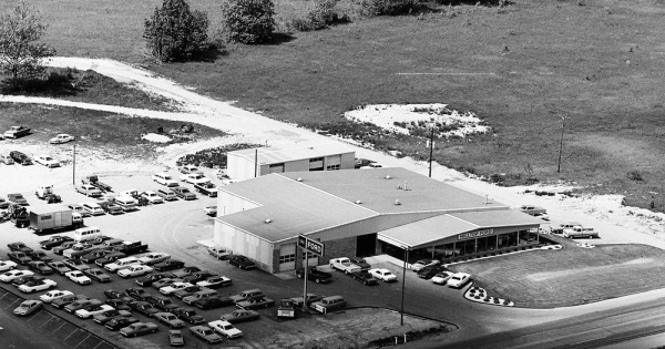 Vintage Aerial photo from 1968 in Livingston County, MI
