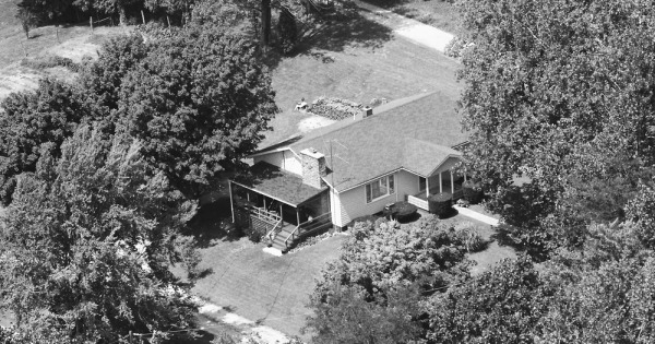 Vintage Aerial photo from 1985 in Monroe County, IN