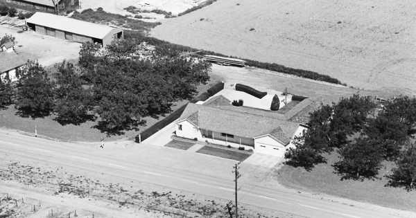 Vintage Aerial photo from 1969 in Shasta County, CA