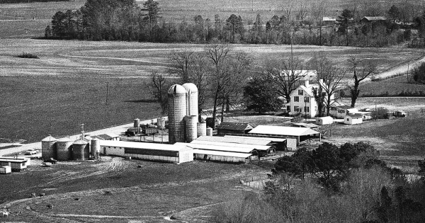 Vintage Aerial photo from -1986 in Newberry County, SC