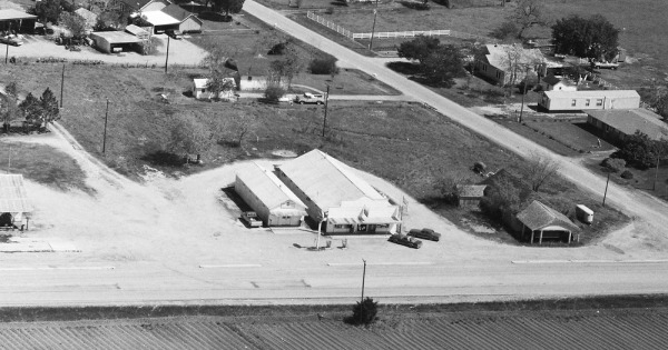 Vintage Aerial photo from 1986 in Wharton County, TX
