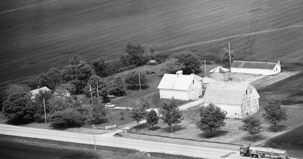 Vintage Aerial photo from 1980 in Grundy County, IL