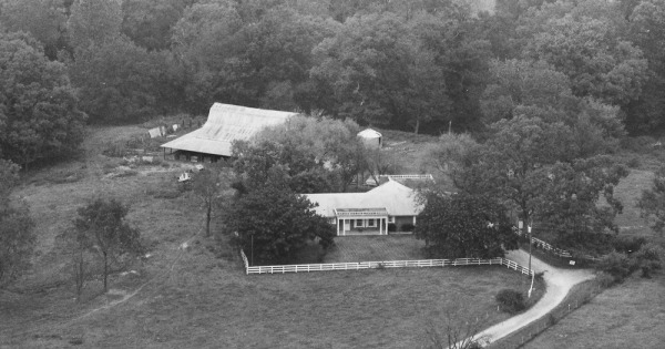 Vintage Aerial photo from 1982 in Benton County, AR