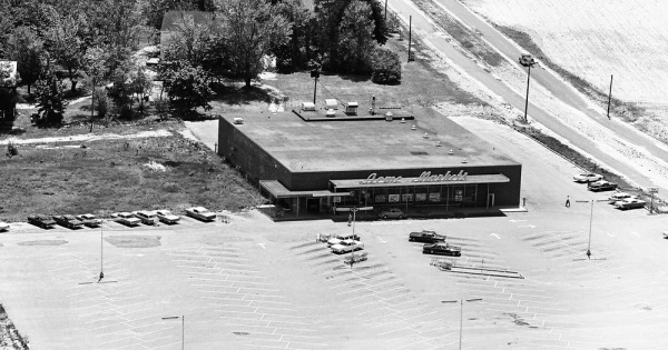 Vintage Aerial photo from 1965 in Burlington County, NJ