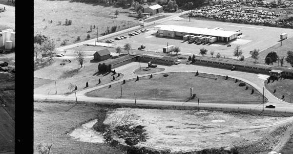 Vintage Aerial photo from 1972 in Delaware County, IN