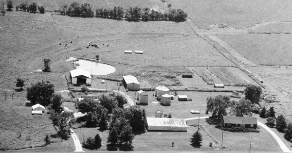 Vintage Aerial photo from 1992 in Knox County, MO