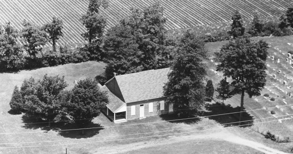 Vintage Aerial photo from 1970 in Hendricks County, IN