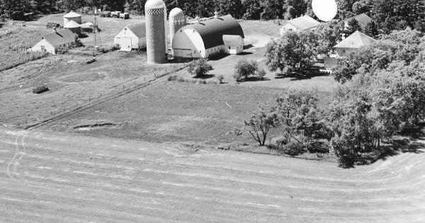 Vintage Aerial photo from 1968 in Lincoln County, MN